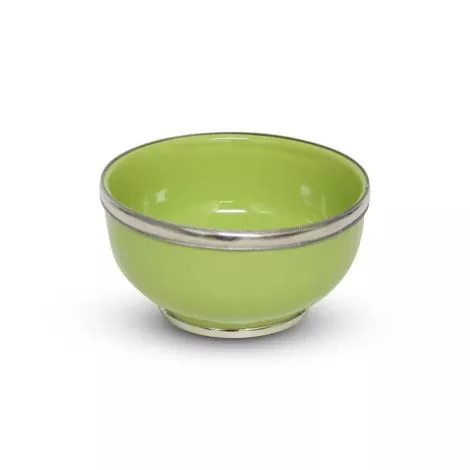 Bowl Apple Green with Metal Ring Ø 13 x 8cm