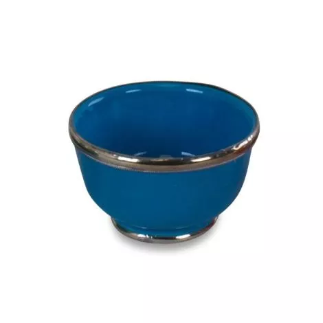 Bowl with Metal Light Blue Ø 9 x 5.5cm