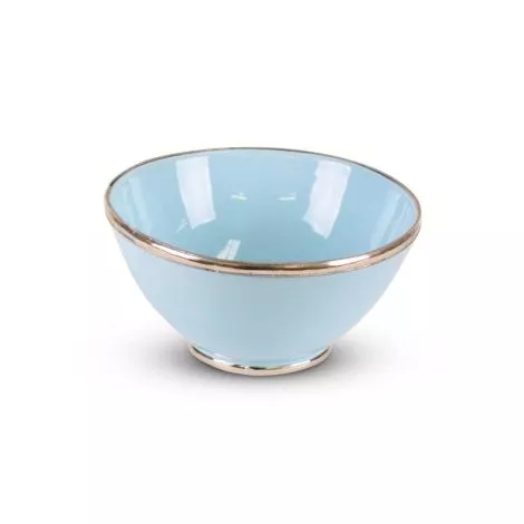 Moroccan Bowl Blue with Metal Ø 20 x 10cm