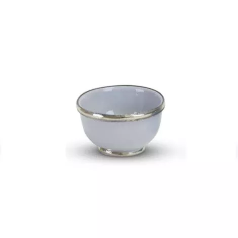 Moroccan Bowl Grey with Metal Ring Ø 9 x 5.5cm