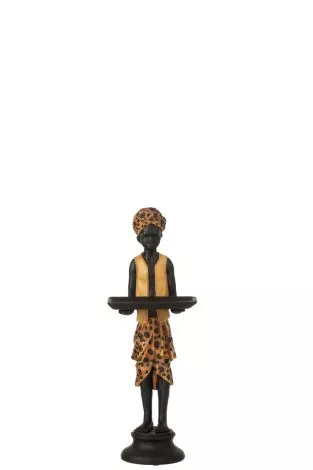 J-Line Boy Plateau Poly Black-Brown
