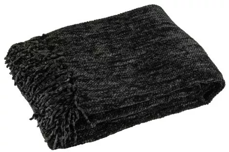 Blanket Chenille Polyester Black