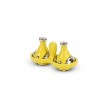 Tajine mini Yellow with Metal 2-piece