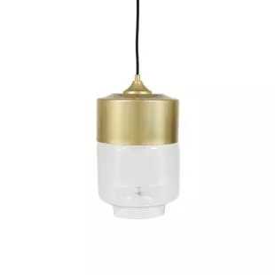 Pendant Lamp Gold Clear Glass Cosmo Ø 18 x 30cm