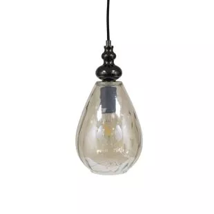 Glass pendant lamp Champagne-coloured Grazi Ø 15 x 31cm