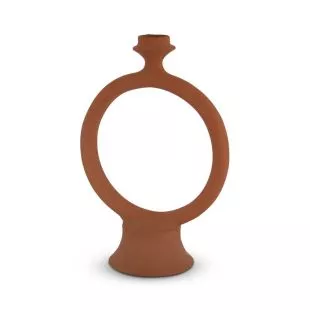 Moroccan Ring Candlestick Round Terra Natural